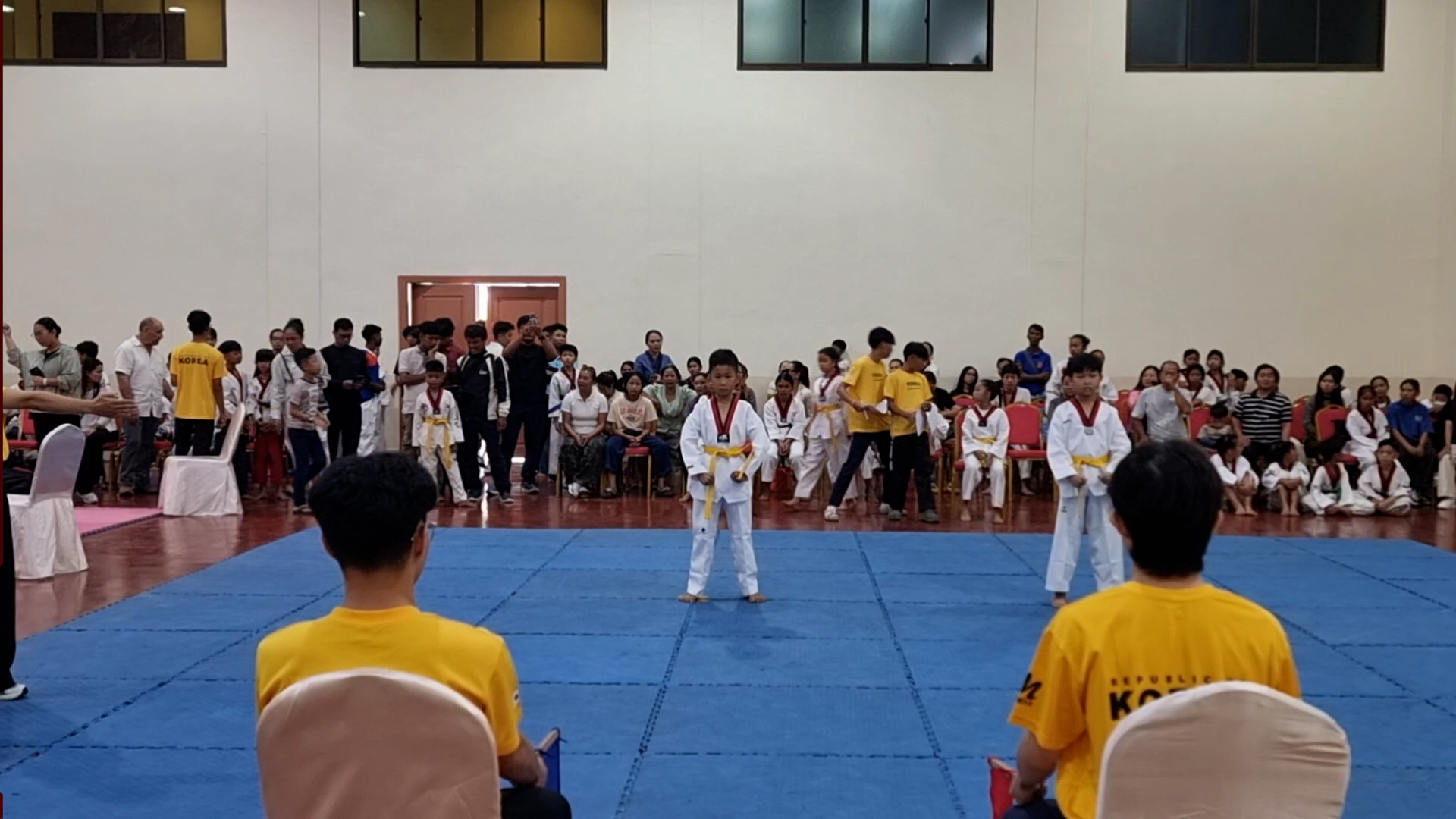 ថ្នាលតេក្វាន់ដូ WT១២៨រូបប្រកួតកម្មវិធីដ៏ធំមួយនៅសៀមរាបដណ្ដើមឱកាសប្រកួតកីឡាយុវជនអាស៊ី២០៣១នៅកម្ពុជា