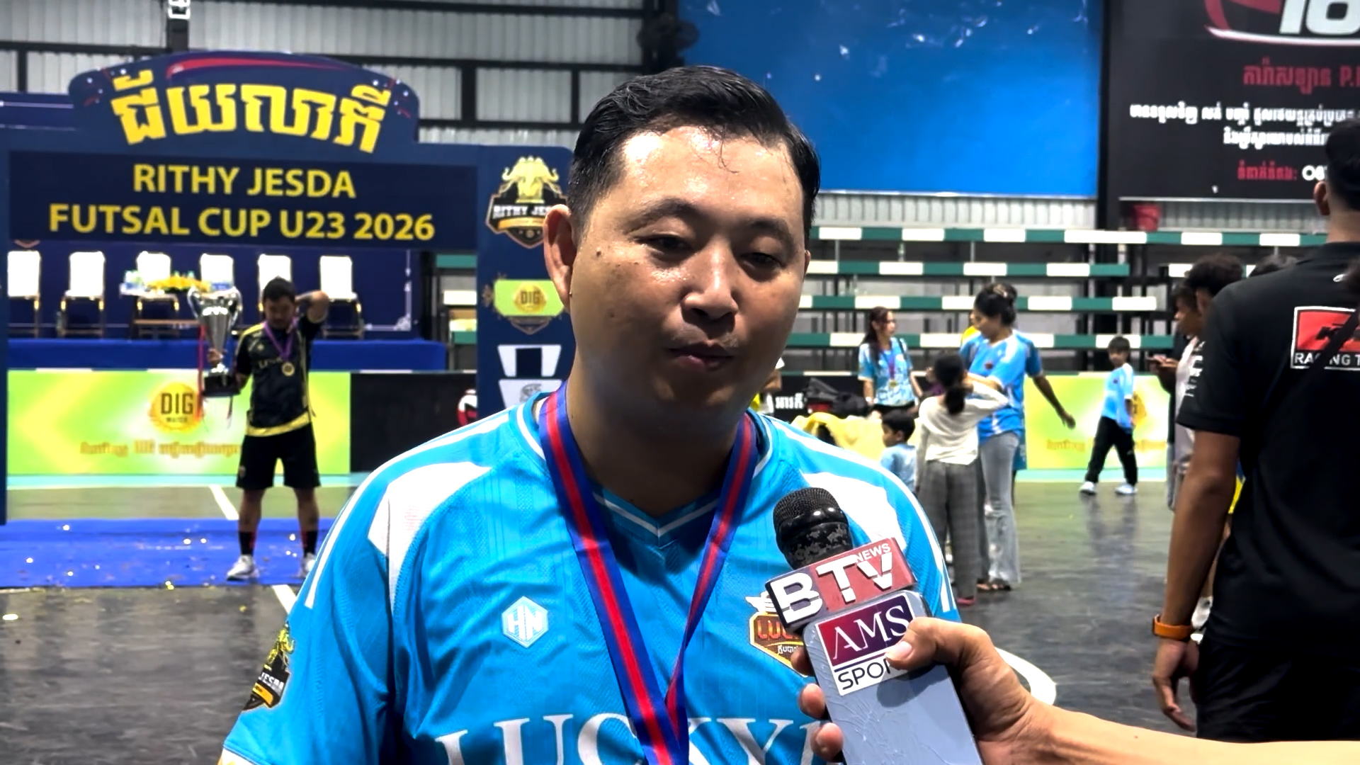 ប្រធានក្លឹប​ Lucky Futsal Club ៖ ក្រុមយើងបានហ្វឹកហាត់ជាមួយឆន្ទៈមិនបោះបង់ទើបក្រសោបបានពាន Rithy Jesda U23 Futsal Cup