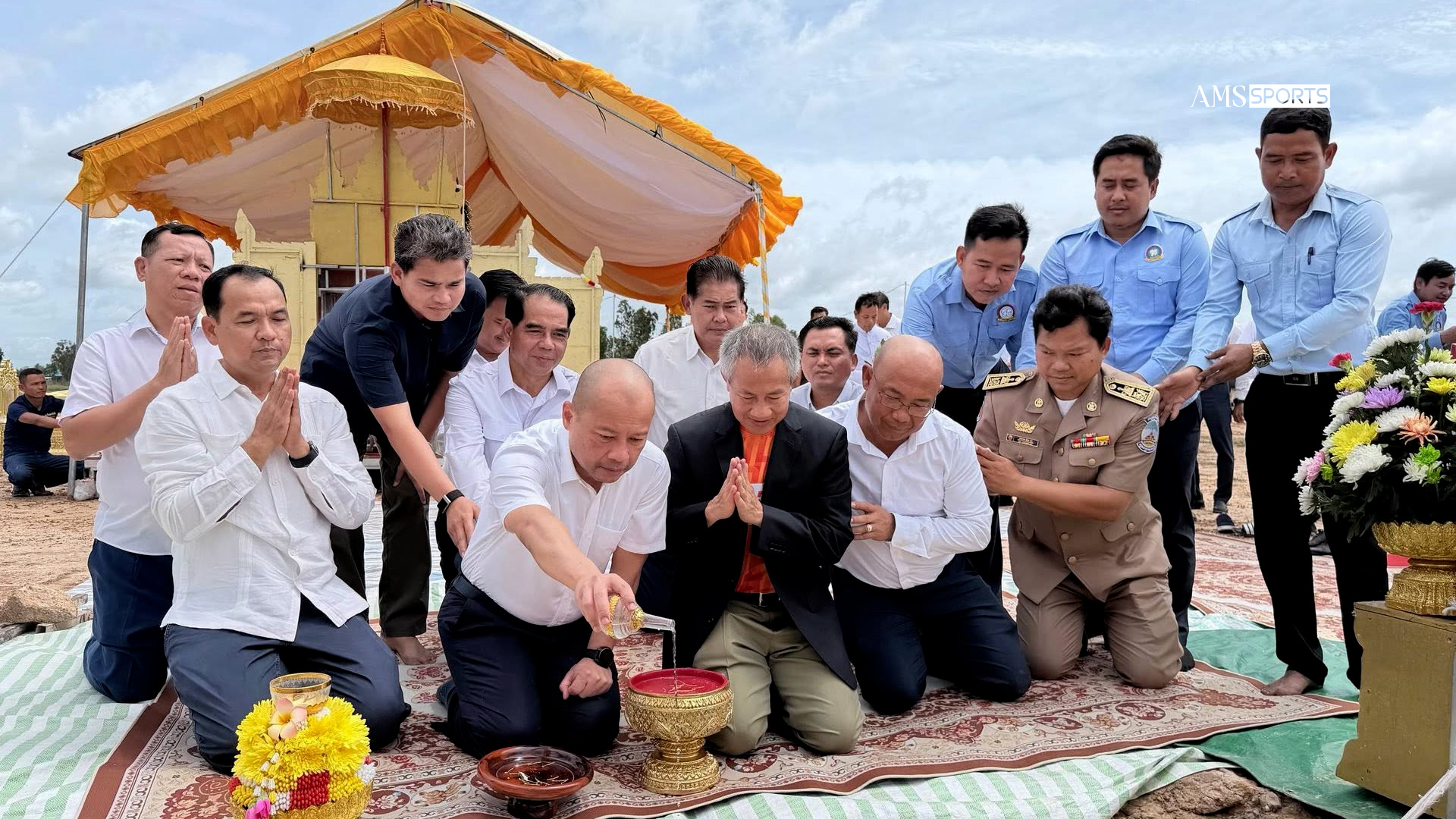 រដ្ឋបាលខេត្តស្វាយរៀង បានធ្វើពិធីក្រុងពាលីសុំសេចក្តីសុខសាងសង់ពហុកីឡដ្ឋានខេត្តស្វាយរៀងថ្មីមួយទៀត